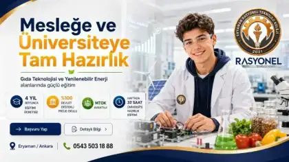 Mesleğe ve üniversiteye tam hazırlık